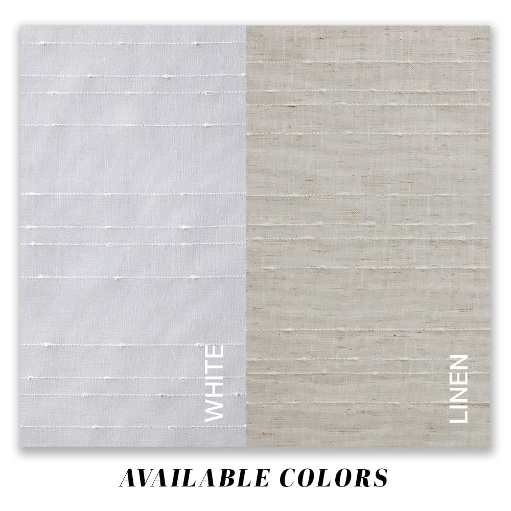 Sasha colour range side by side: Linen and White